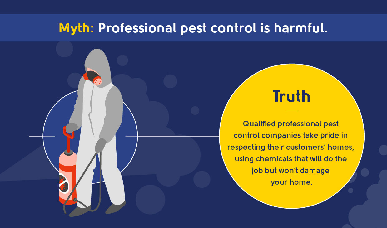 myth - professional pest control is harmful