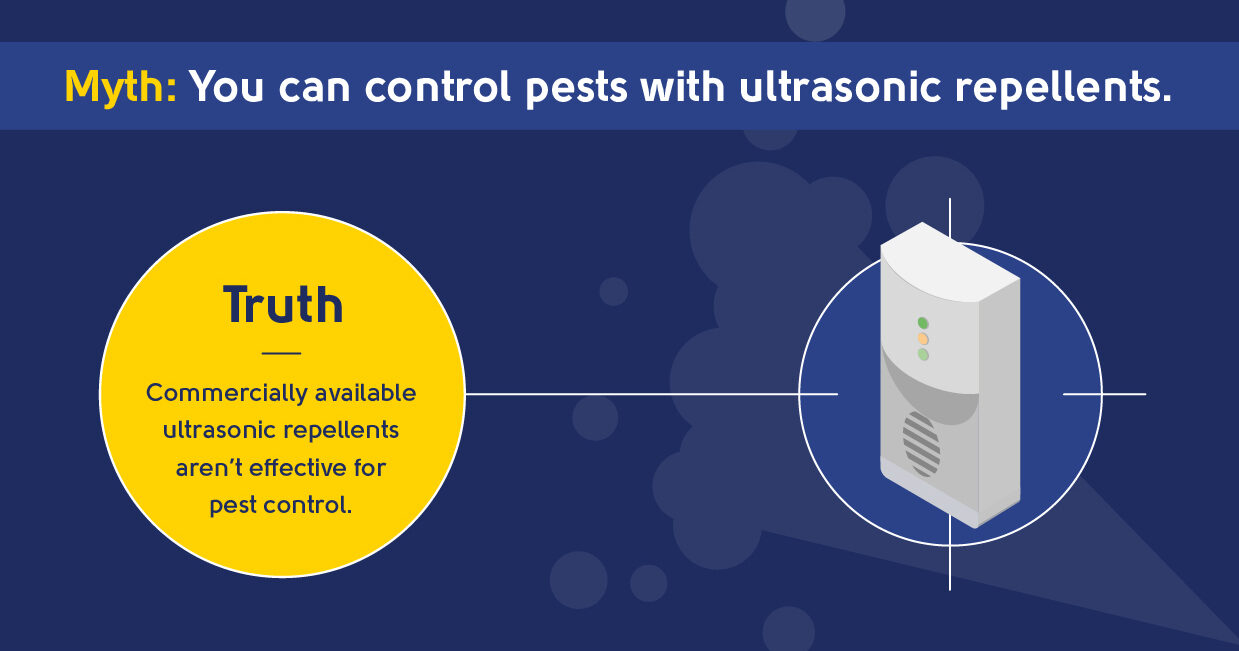 myth - you can control pests with ultrasonic repellents